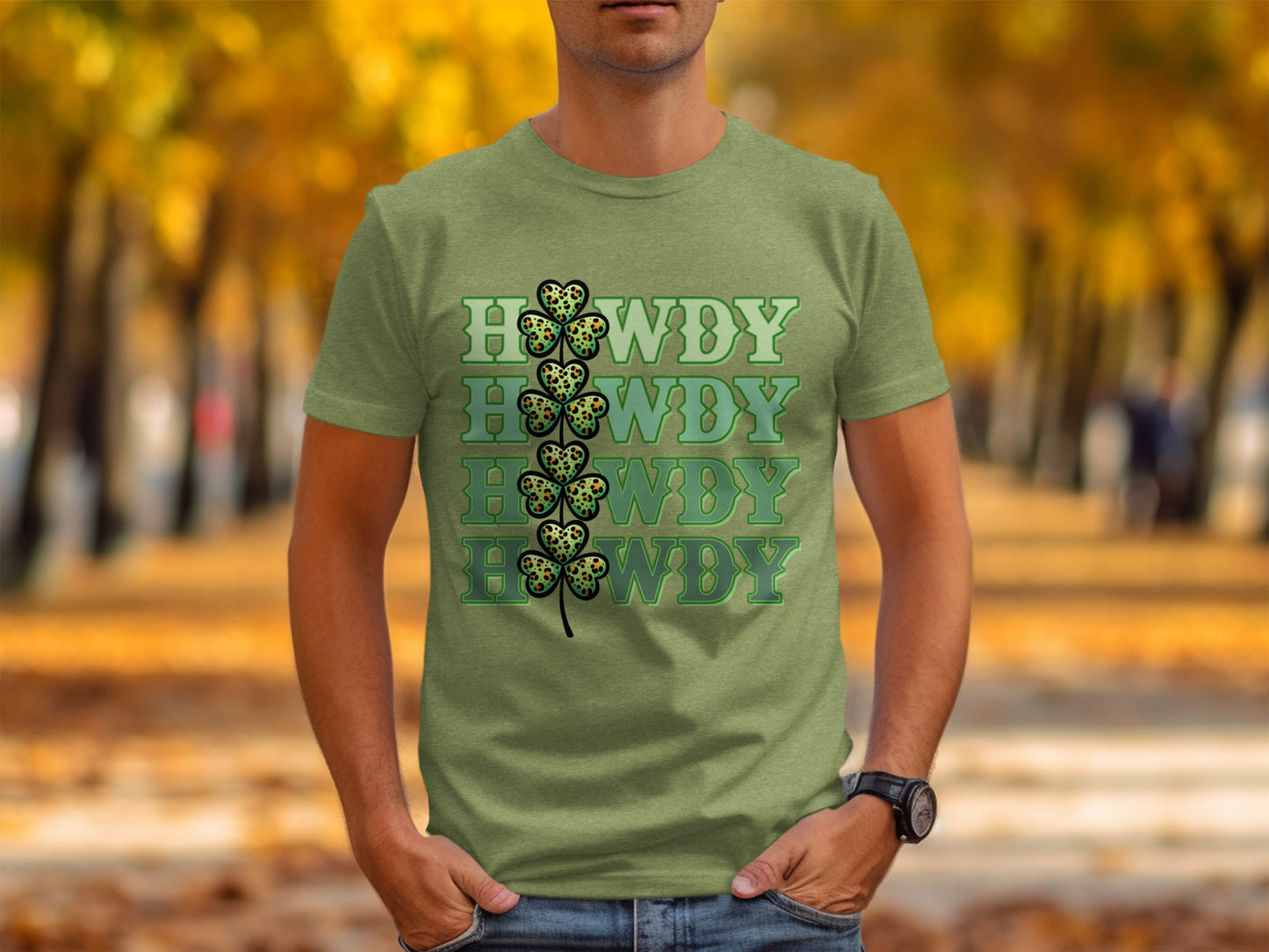 Howdy St Patricks Day T Shirts, Leopard Print Shamrock T Shirts, Funny Irish T Shirts, Lucky Clover Shirt, St Paddys Day Tees