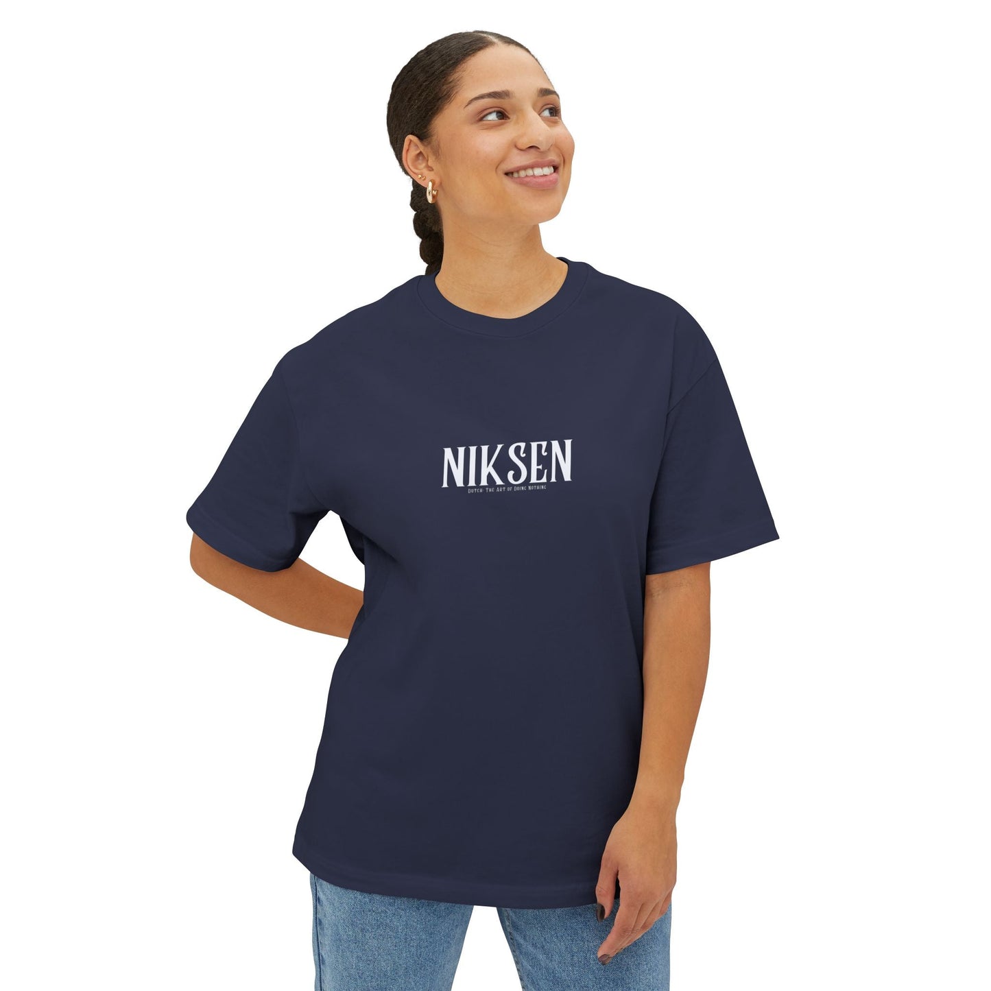 Niksen -the Dutch Art of Doing Nothing- Tee — Oversized Boxy T-Shirt