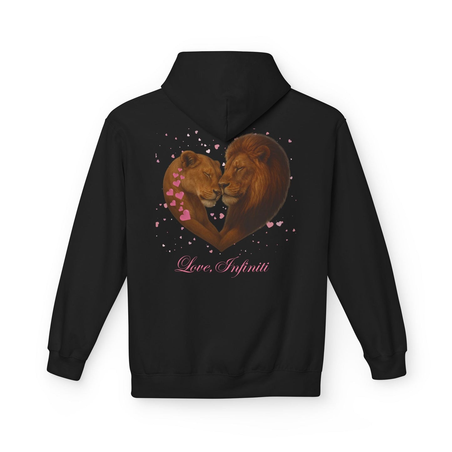 Lion Hearts - Love, Infiniti Unisex Hoodie
