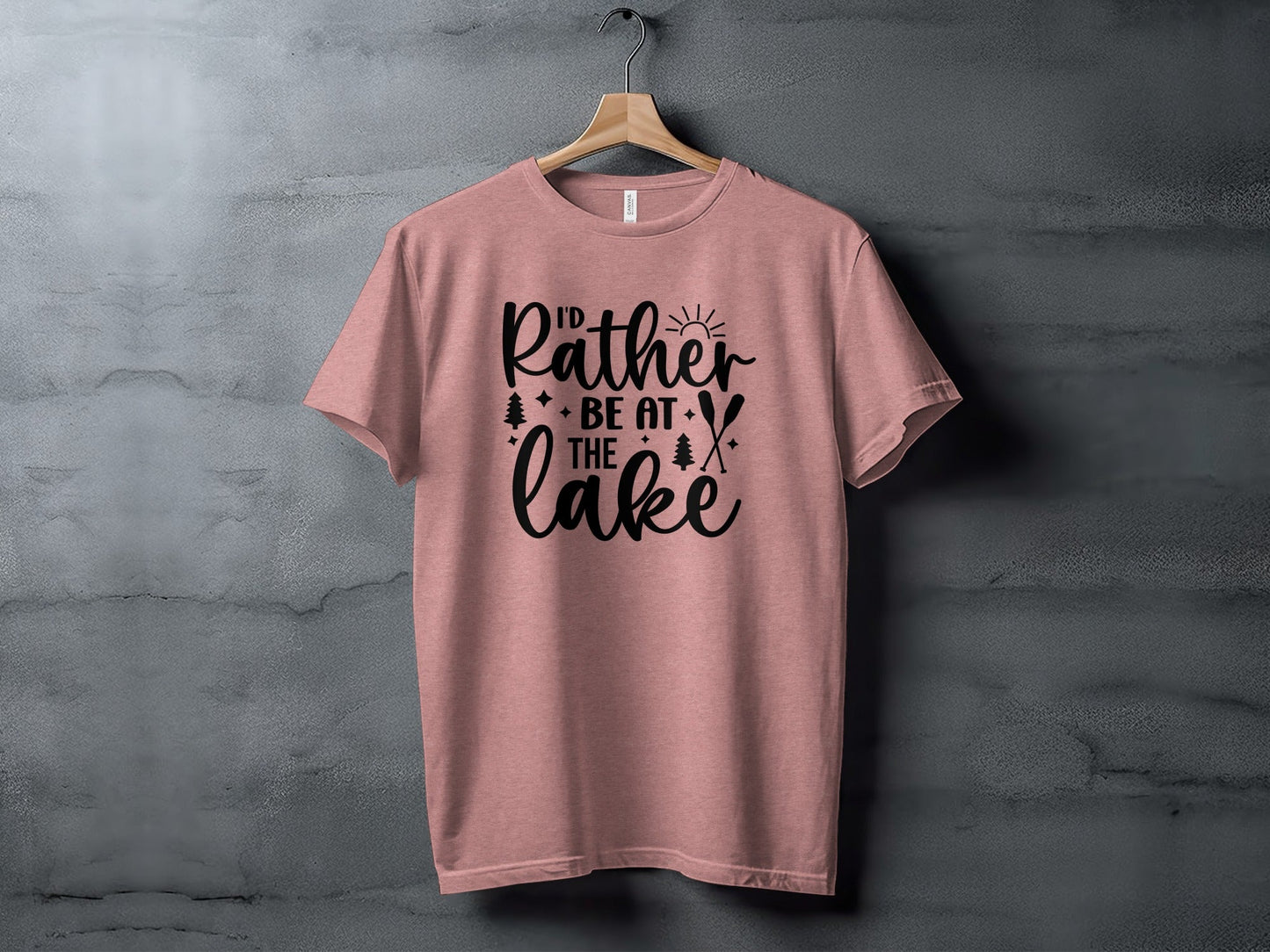 I'd Rather Be At The Lake Summer Holiday Gift T-Shirt