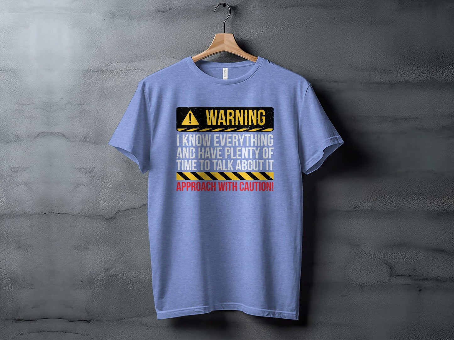Warning I Know Everything Funny Statement Graphic T-Shirt