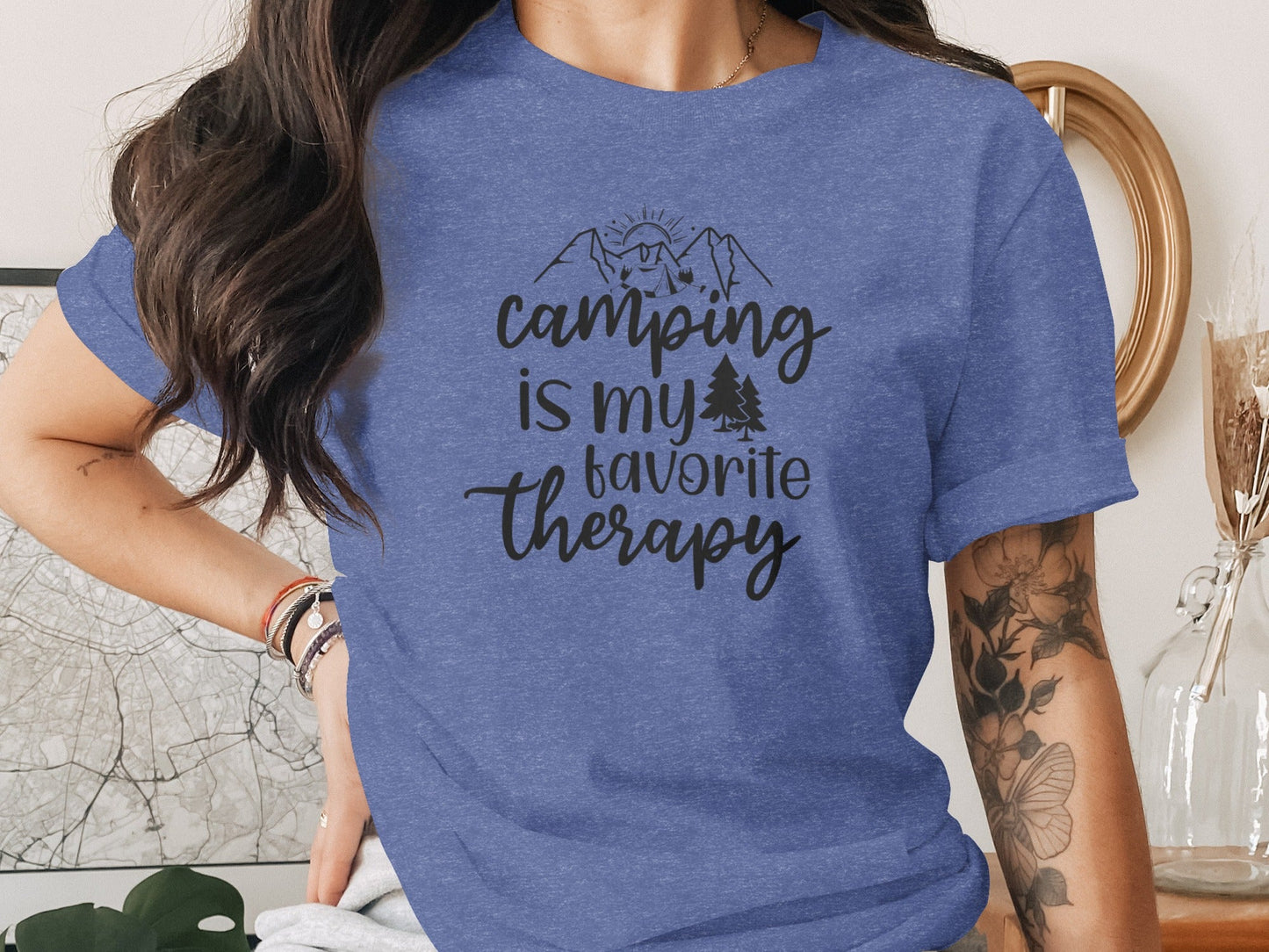 Camping Is My Favorite Therapy Camping Lovers T-Shirt