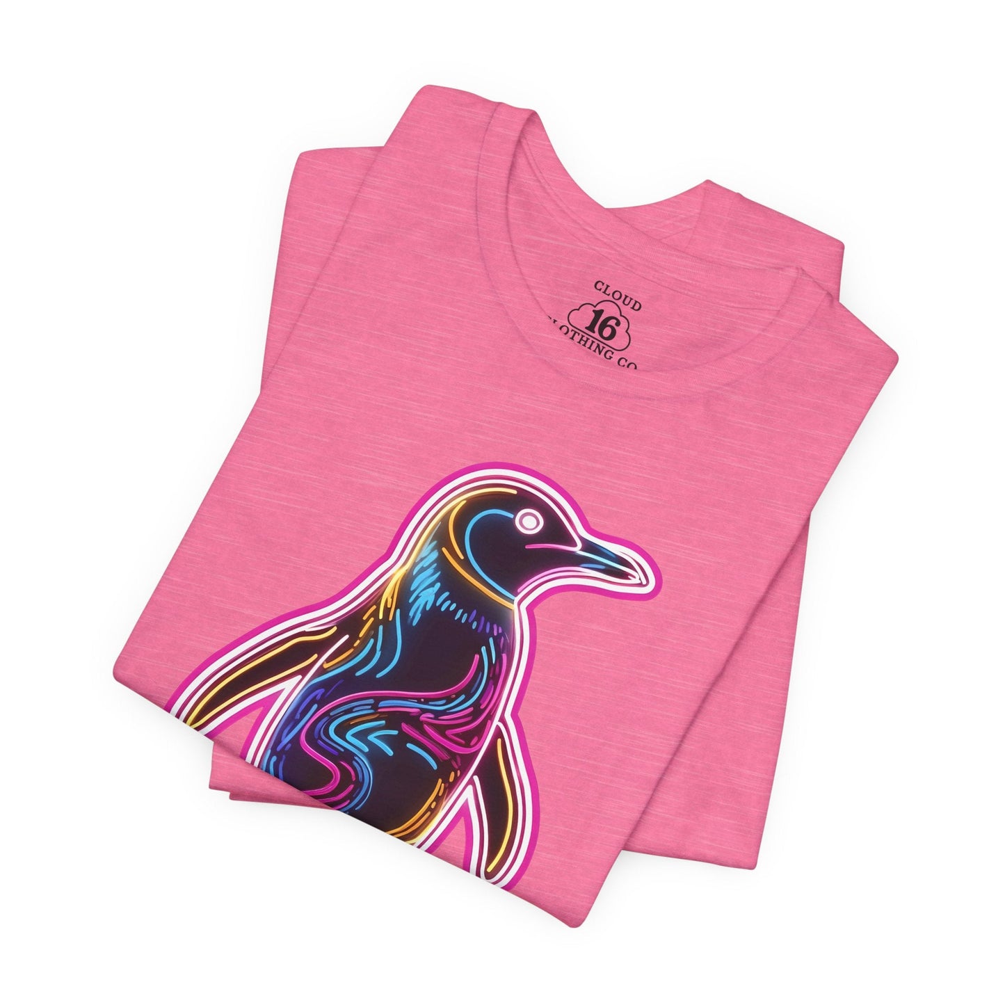 Vibrant Penguin T-Shirt - Cute Animal Graphic Tee for Men & Women - Fun Summer Apparel