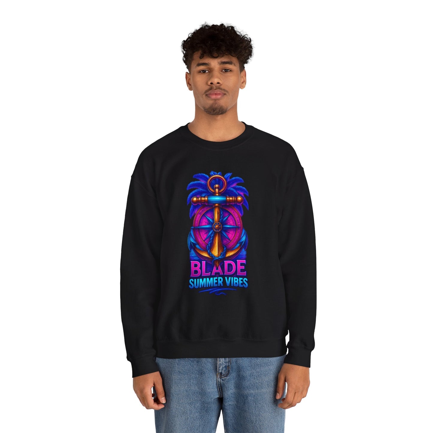 Anchor Compass Unisex Crewneck Sweater