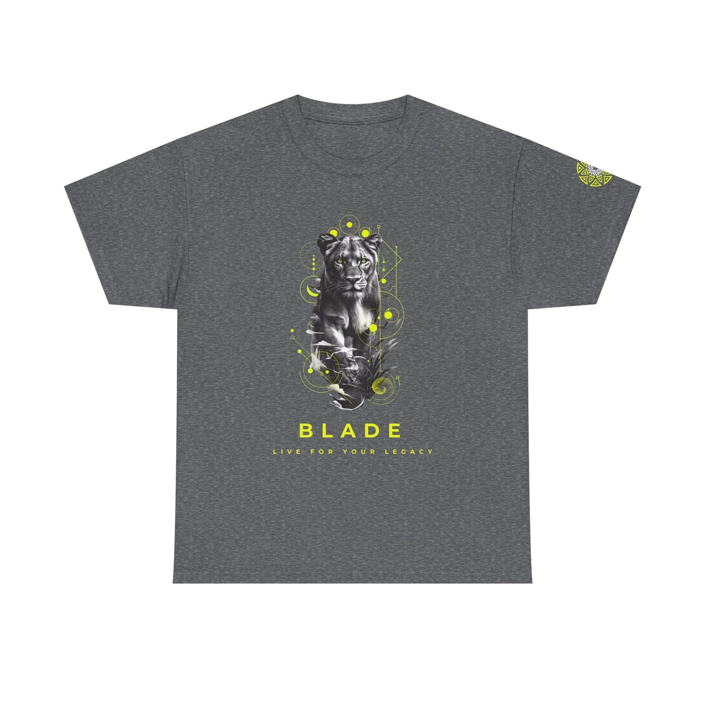 Geometric Reign Neon Green TX Panther T-Shirt