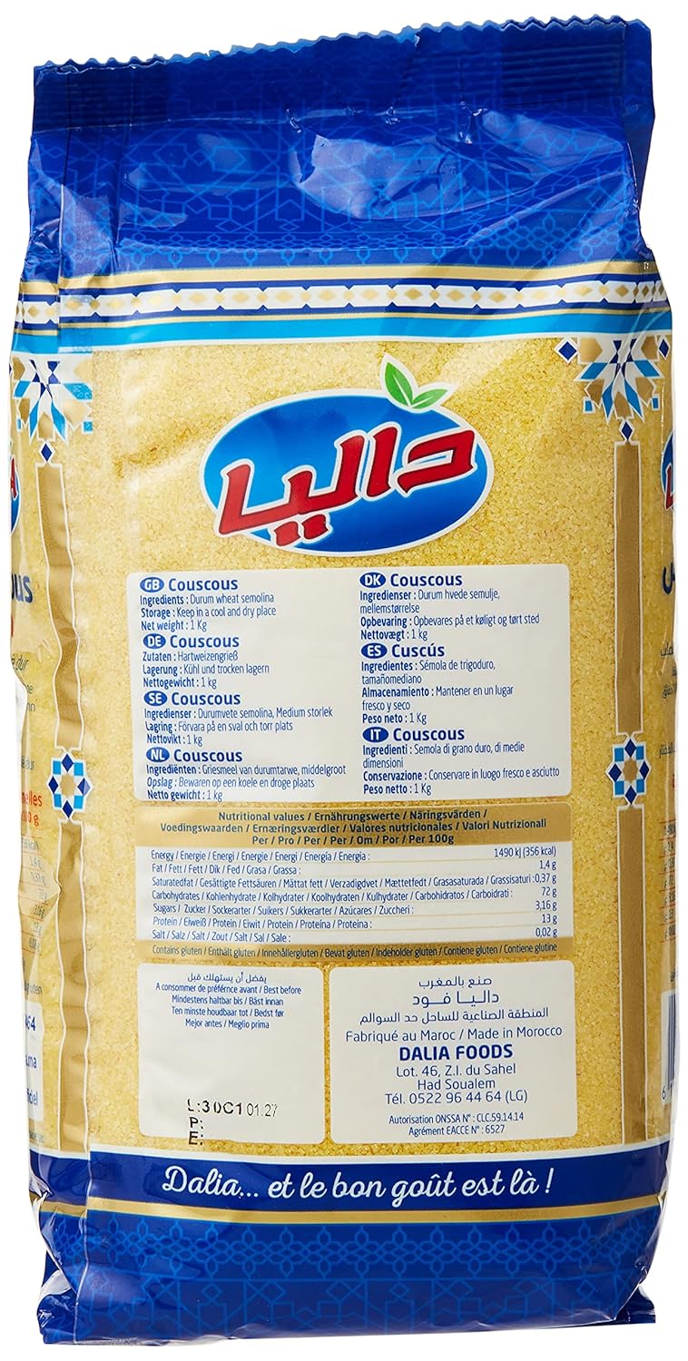 Fine Couscous DALIA 1kg - Light & Fluffy Moroccan Staple
