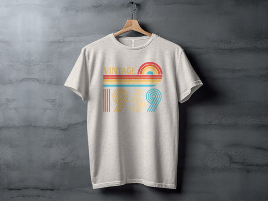 1969 Retro Colors Vintage Design Birthday Gift Idea T-Shirt