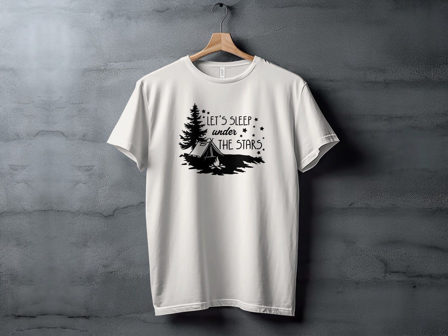Let's Sleep Under The Stars Adventure Camping T-Shirt