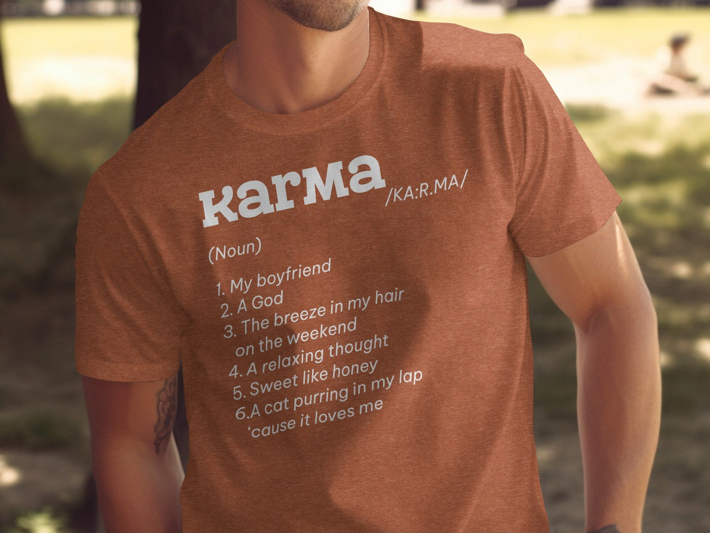 Karma Definition List Cool Graphic Stylish Novelty T-Shirt