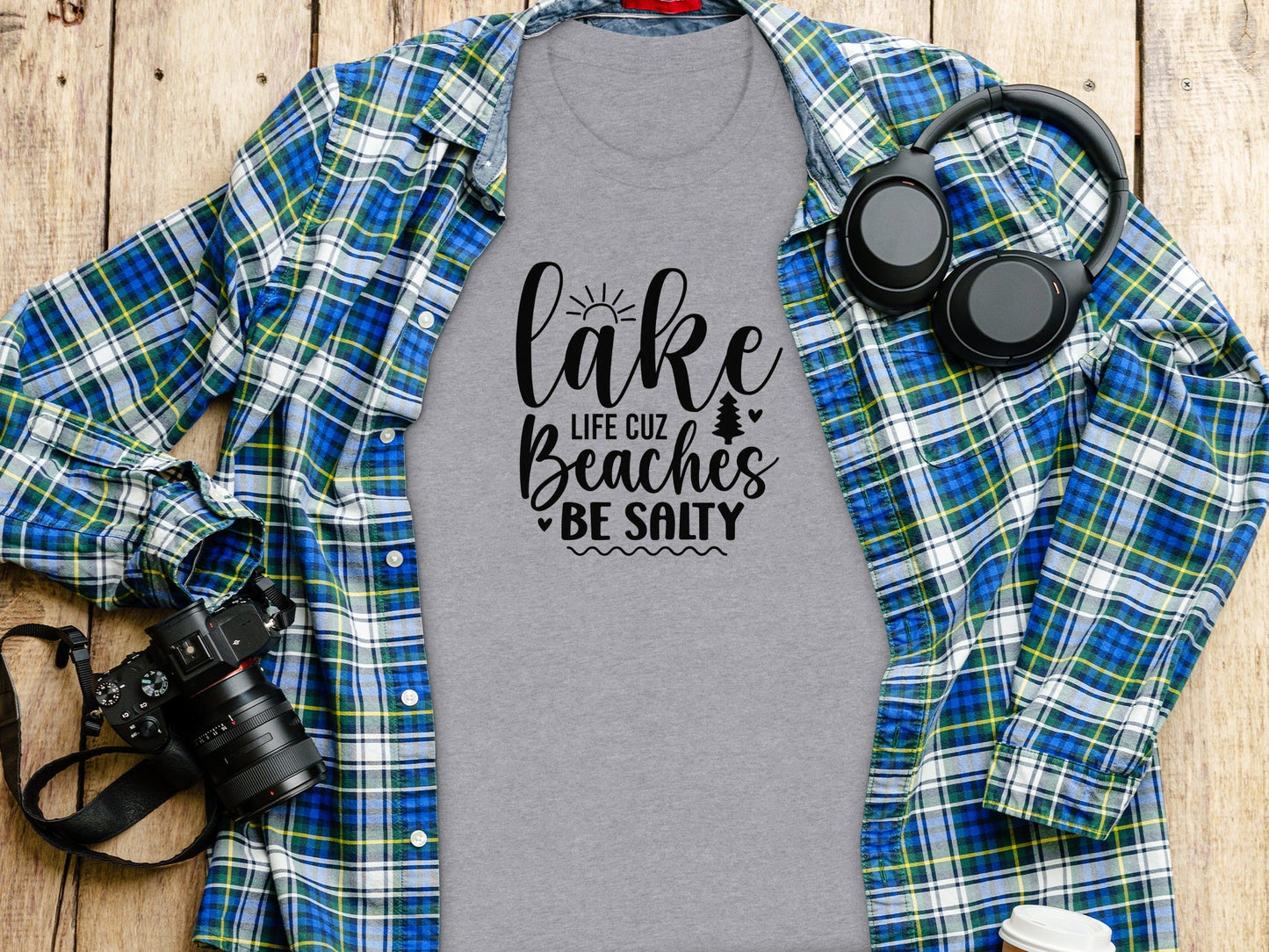 Lake Life Cuz Beaches Be Salty Design For Beach Lovers T-Shirt