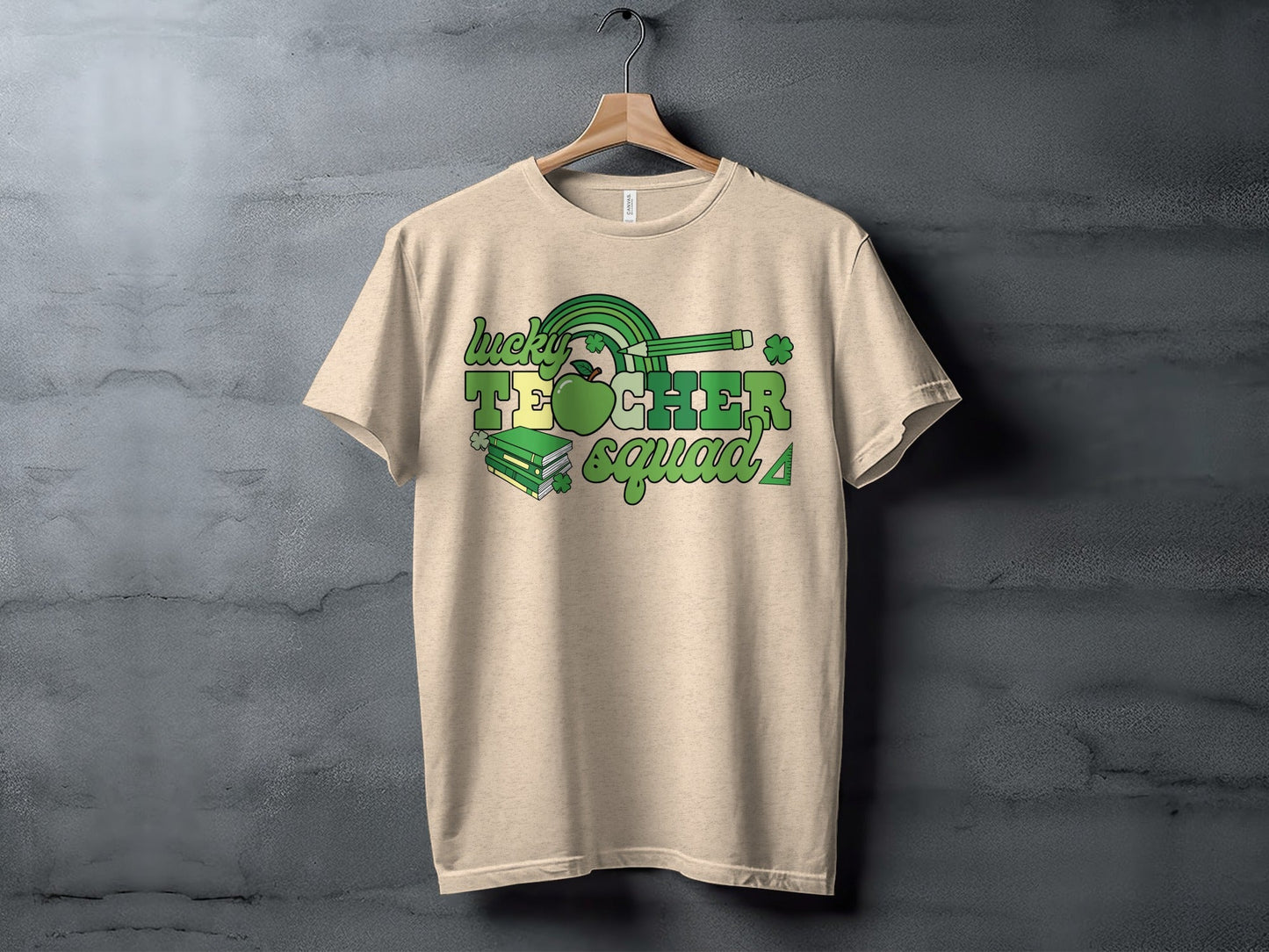 Lucky Teacher Squad St Patricks Day Green Design T-Shirt