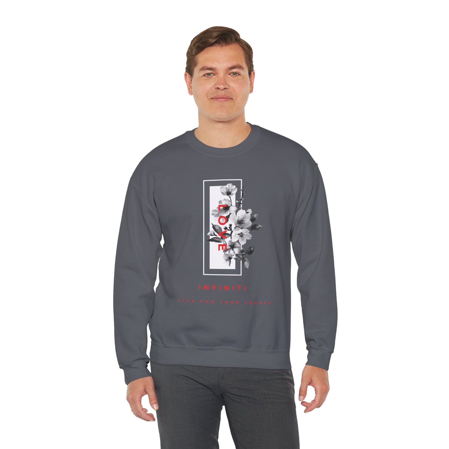 Bloom Bae Red/White Floral Love, Infiniti Sweater