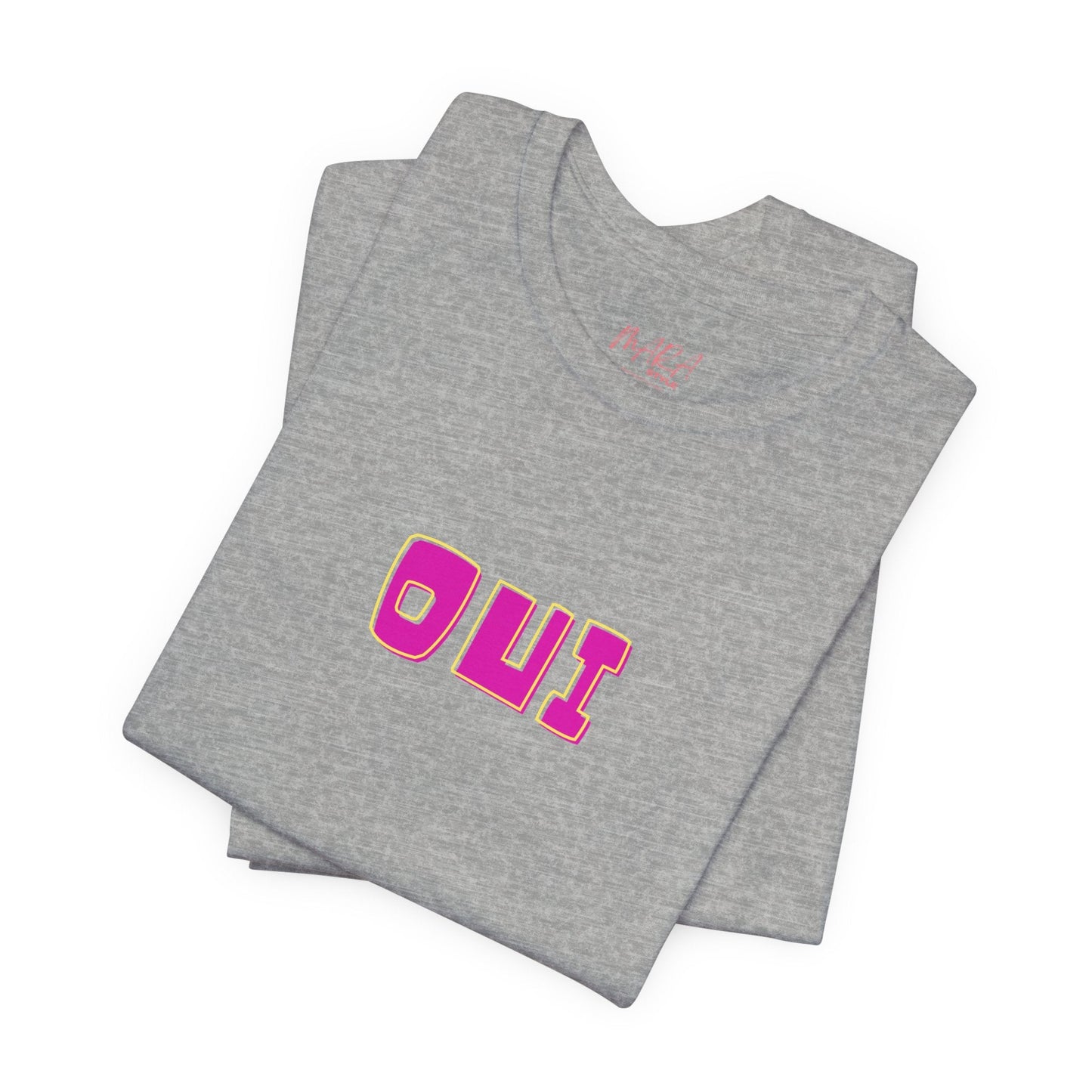 French Bold OUI Tee, Summer Colors