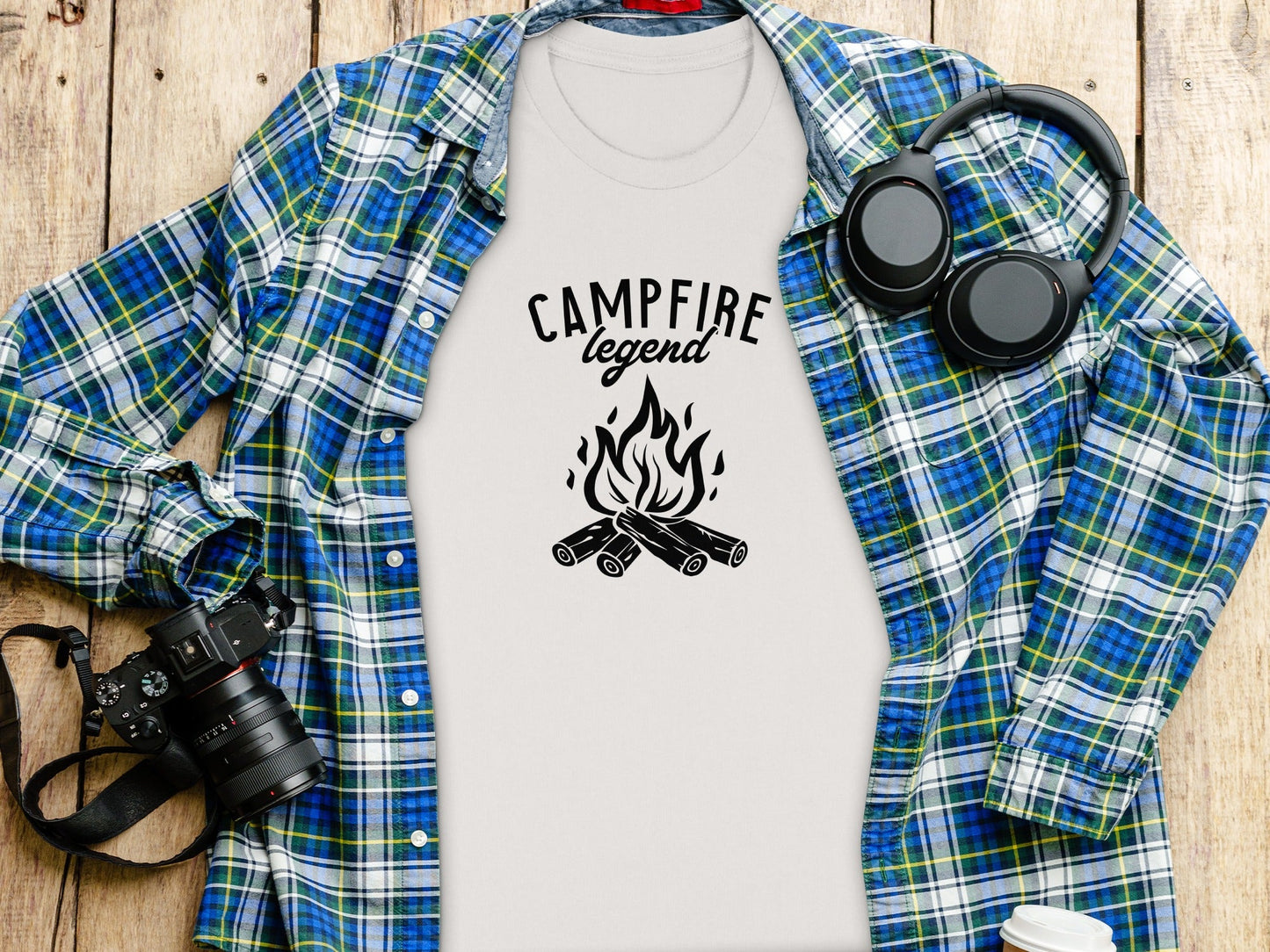Campfire Legend Nature Graphic Adventure Outdoor T-Shirt