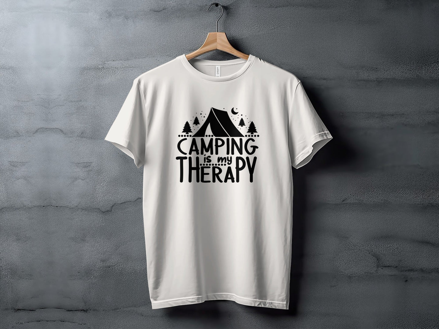 Camping Is My Therapy Outdoor Nature Adventure T-Shirt