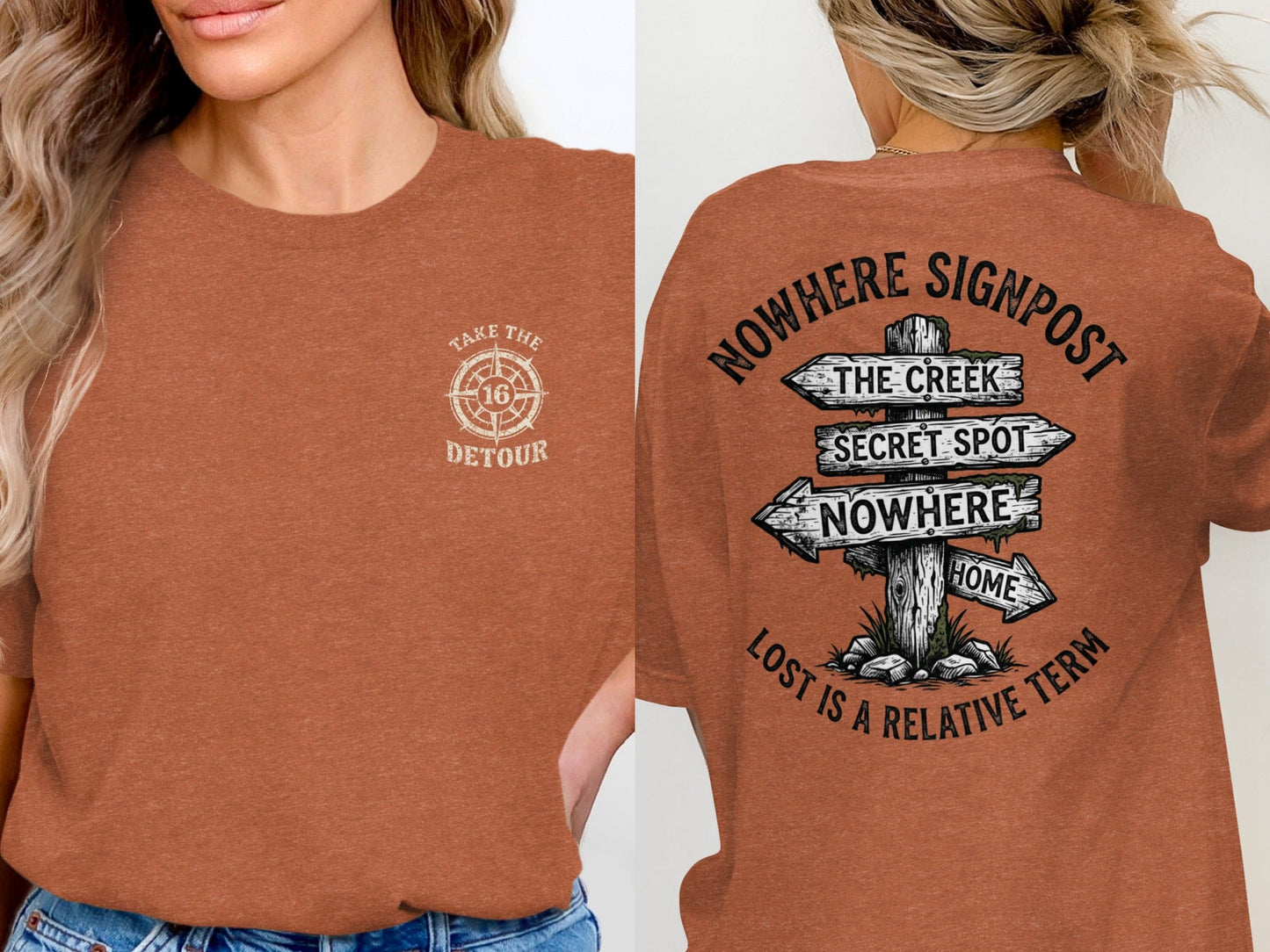 Nowhere Signpost: Wanderer's Path T-Shirt