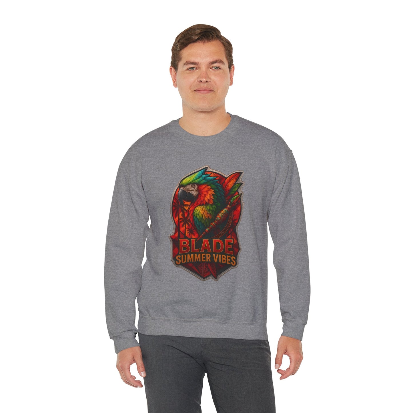 Aztec Parrot Unisex Crewneck Sweater