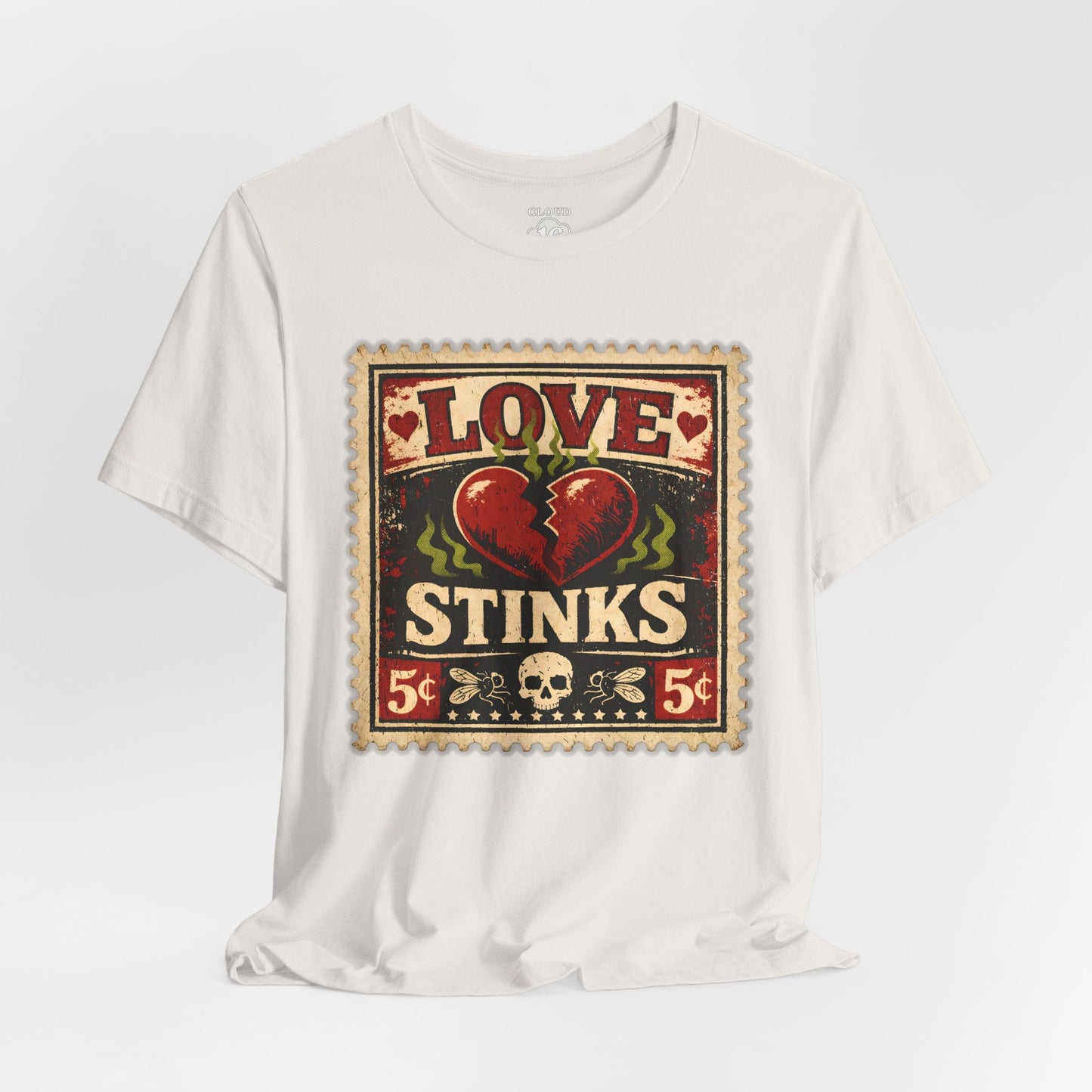 Love Stinks Postage Stamp Tee T-Shirt