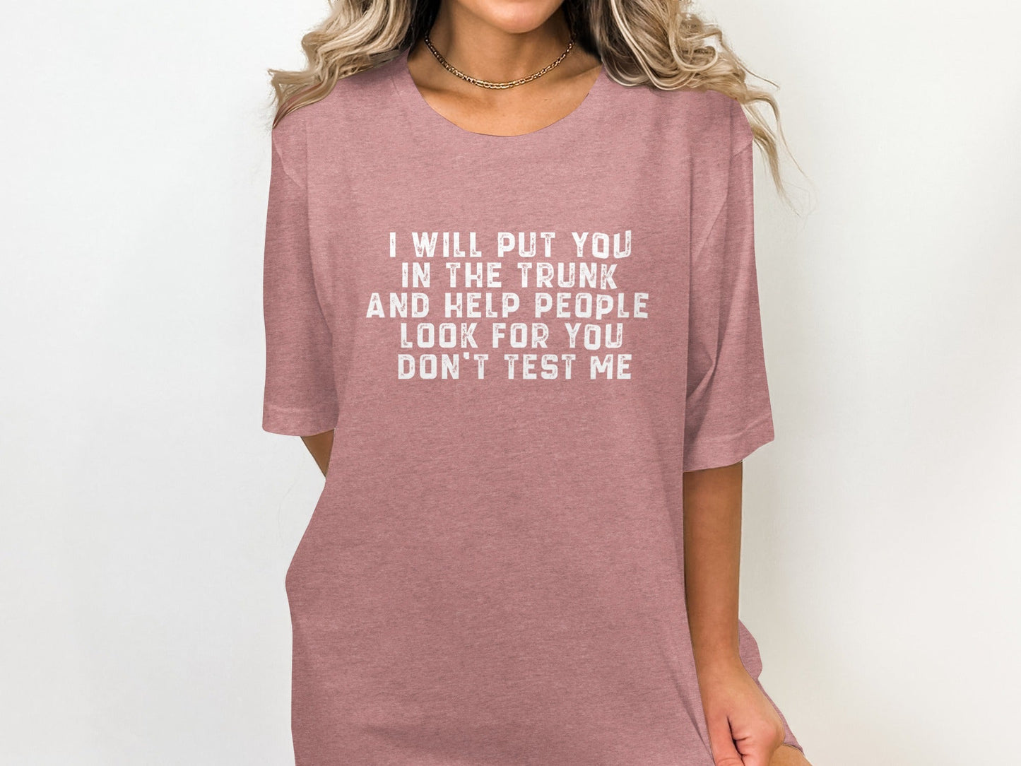 I Will Put You In The Trunk Funny Threat Phrase T-Shirt