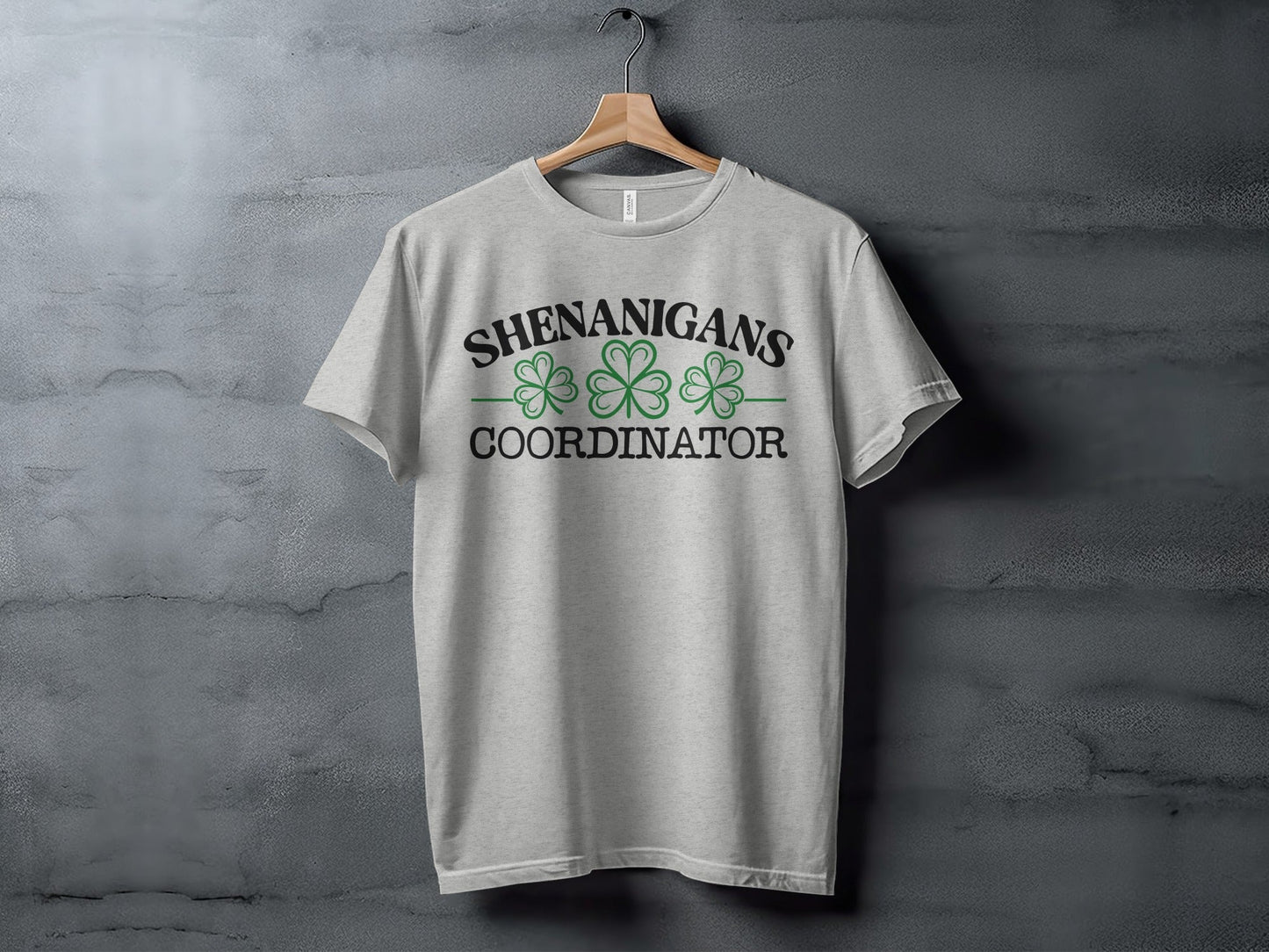 Shenanigans Coordinator With Shamrocks Design Funny T-Shirt