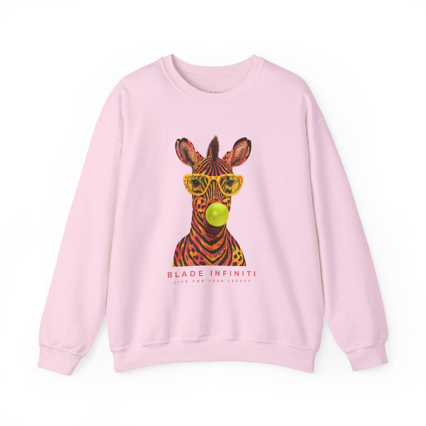 Zebra Pop Unisex Crewneck Sweater