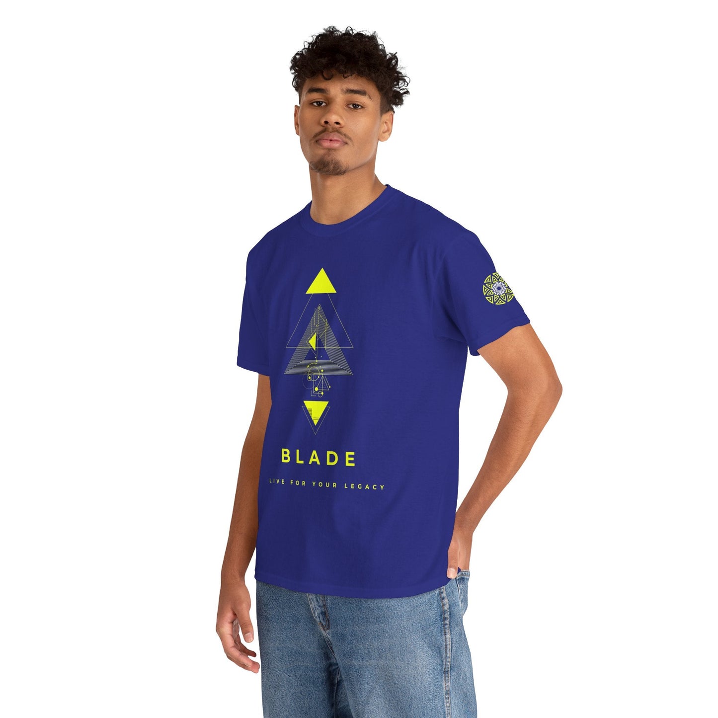 Geometric Odyssey Neon Green TX T-Shirt