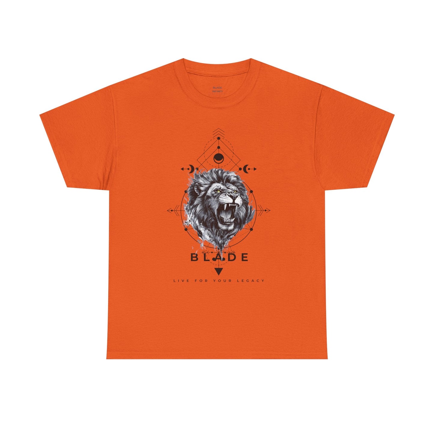 Geometric King Black TX Lion T-Shirt