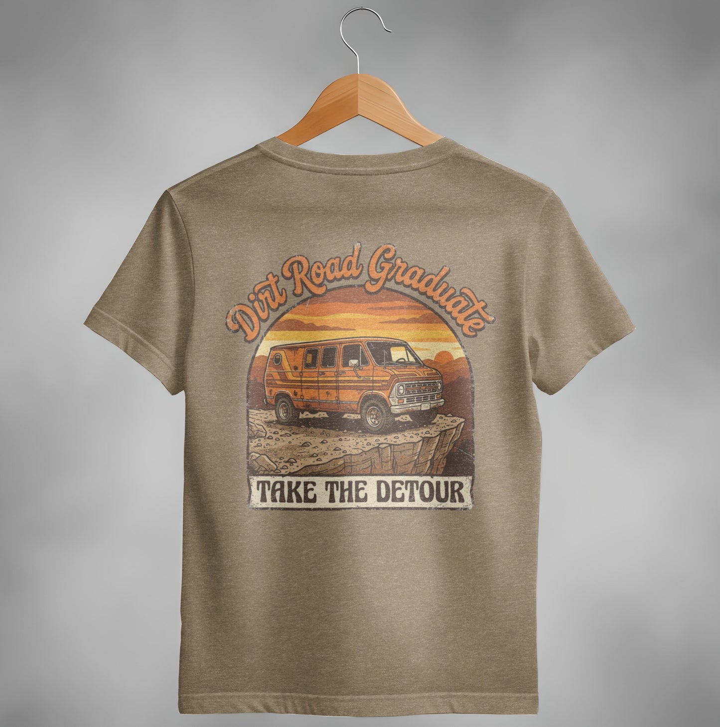 Dirt Road Graduate Vintage Van Life T-Shirt