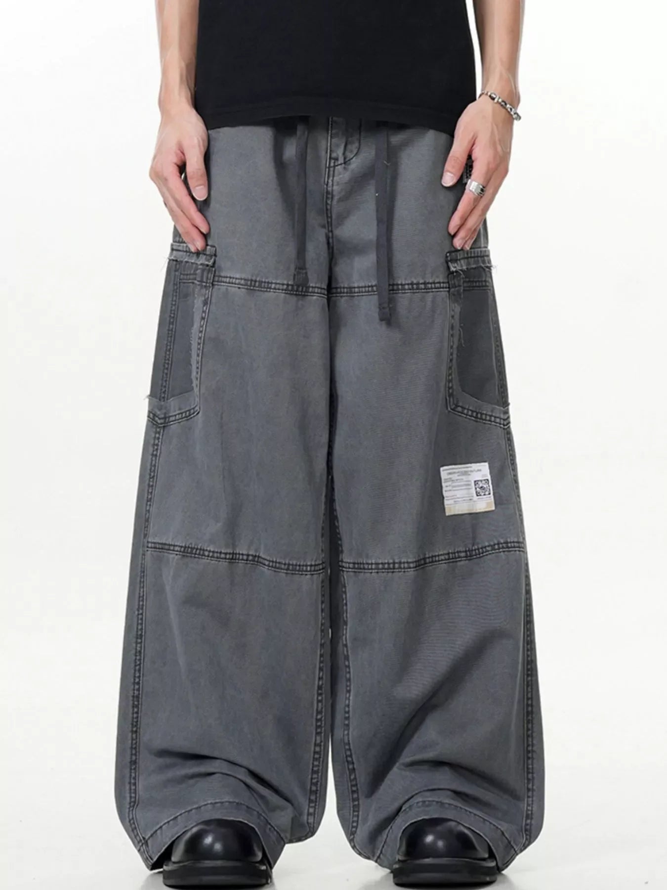 Men's Wide Leg Cargo Pants