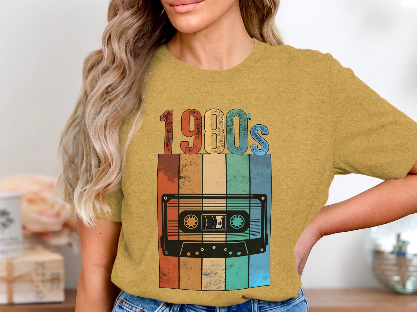 Vintage 1980s Retro Cassette Tape Cool Design T-Shirt