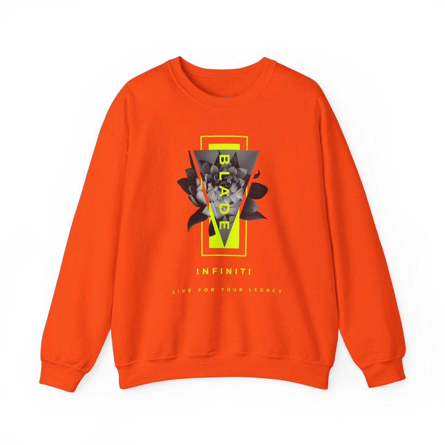 Flora Essence Neon Green Floral Unisex Crewneck Sweater