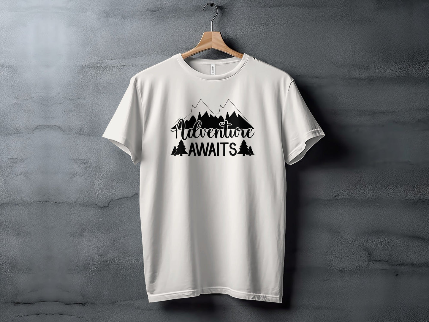 Adventure Awaits Mountains Nature Lover Graphic T-Shirt