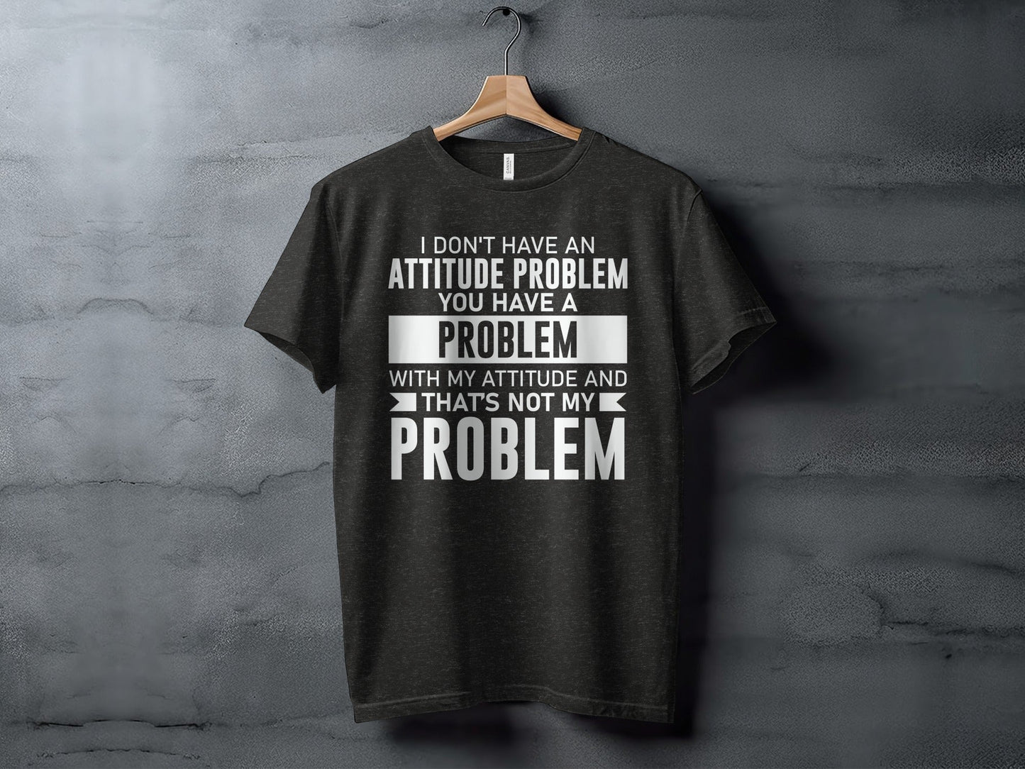 I Don't Have An Attitude Problem Funny Sarcastic T-Shirt