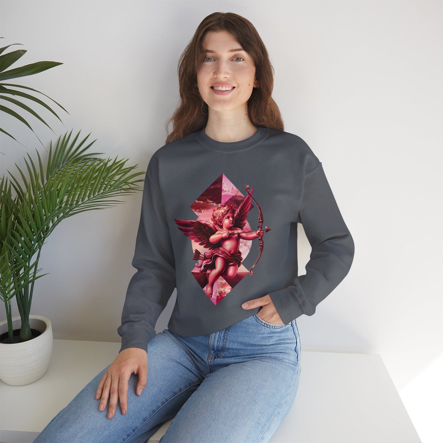 Cupid's Bow + Arrow - Love, Infiniti Unisex Crewneck Sweater