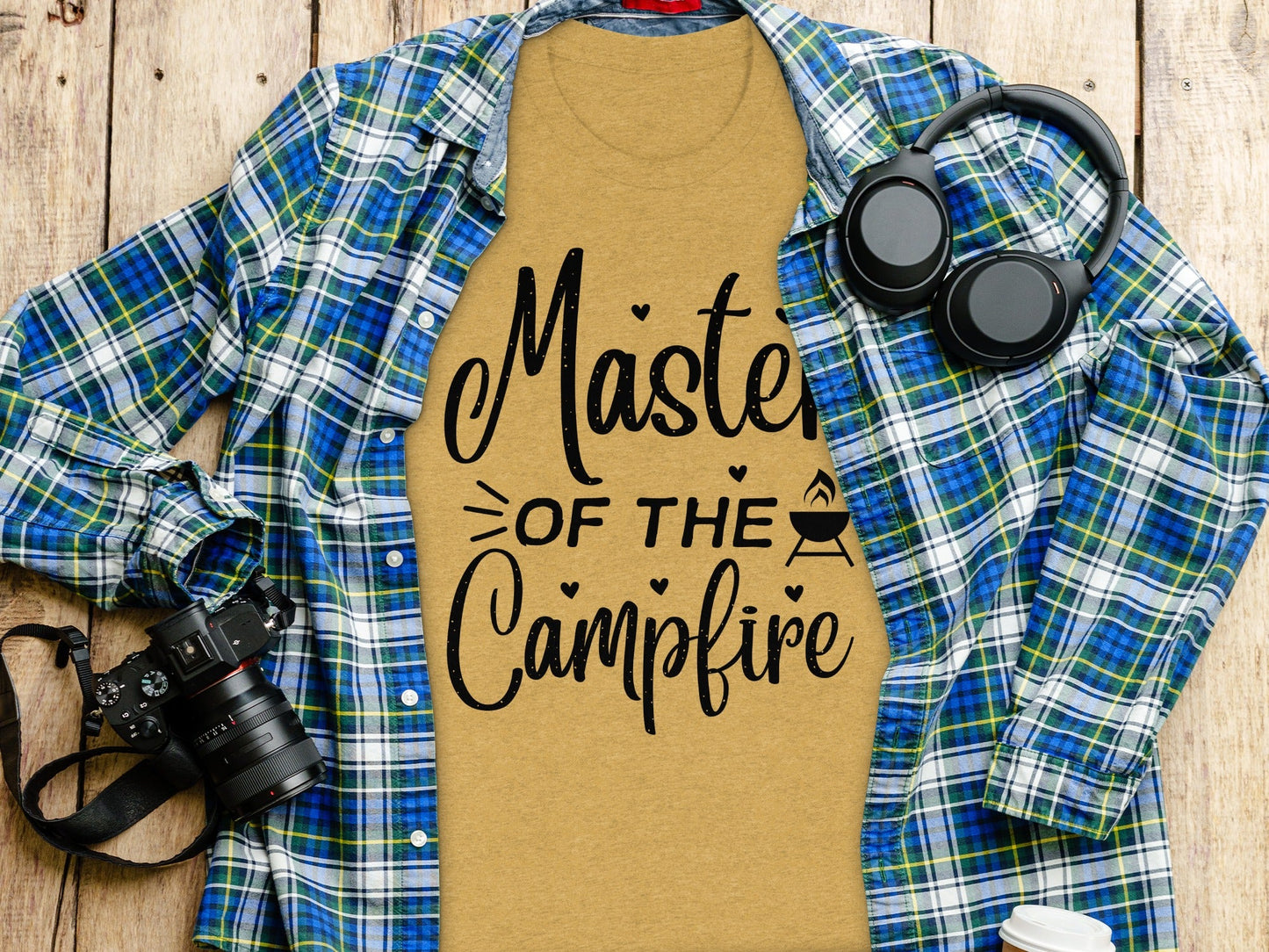 Master of The Campfire Design With Hearts T-Shirt