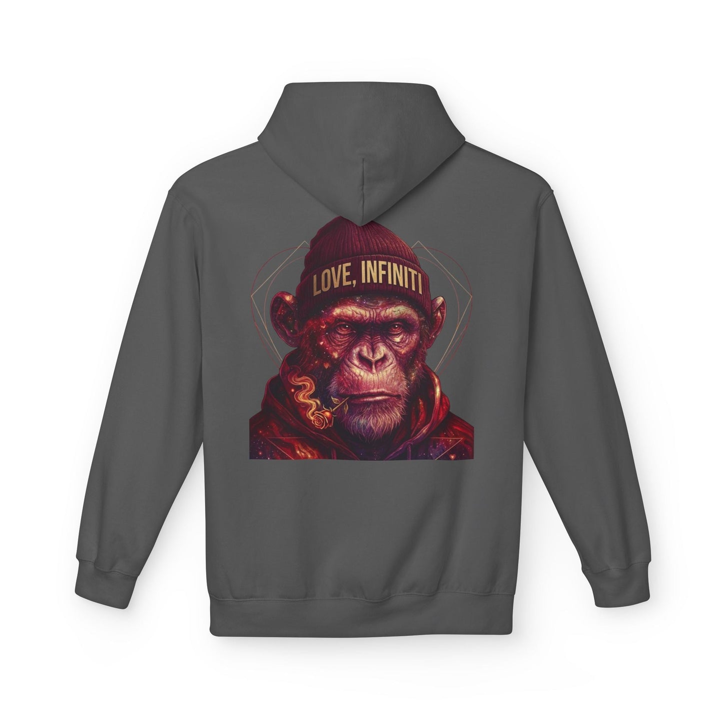Weed/Rose Galactic Monkey - Love, Infiniti Hoodie