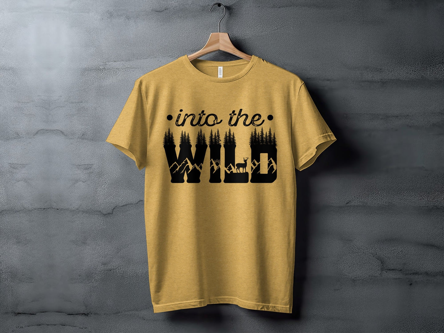 Into The Wild Outdoor Adventure Nature Inspired Graphic T-Shirt