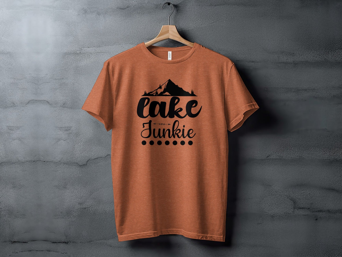 Lake Junkie Nature Lover Mountain Graphic Adventure T-Shirt