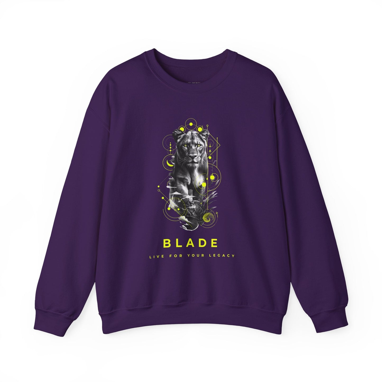 Geometric Reign Panther Unisex Crewneck Sweater