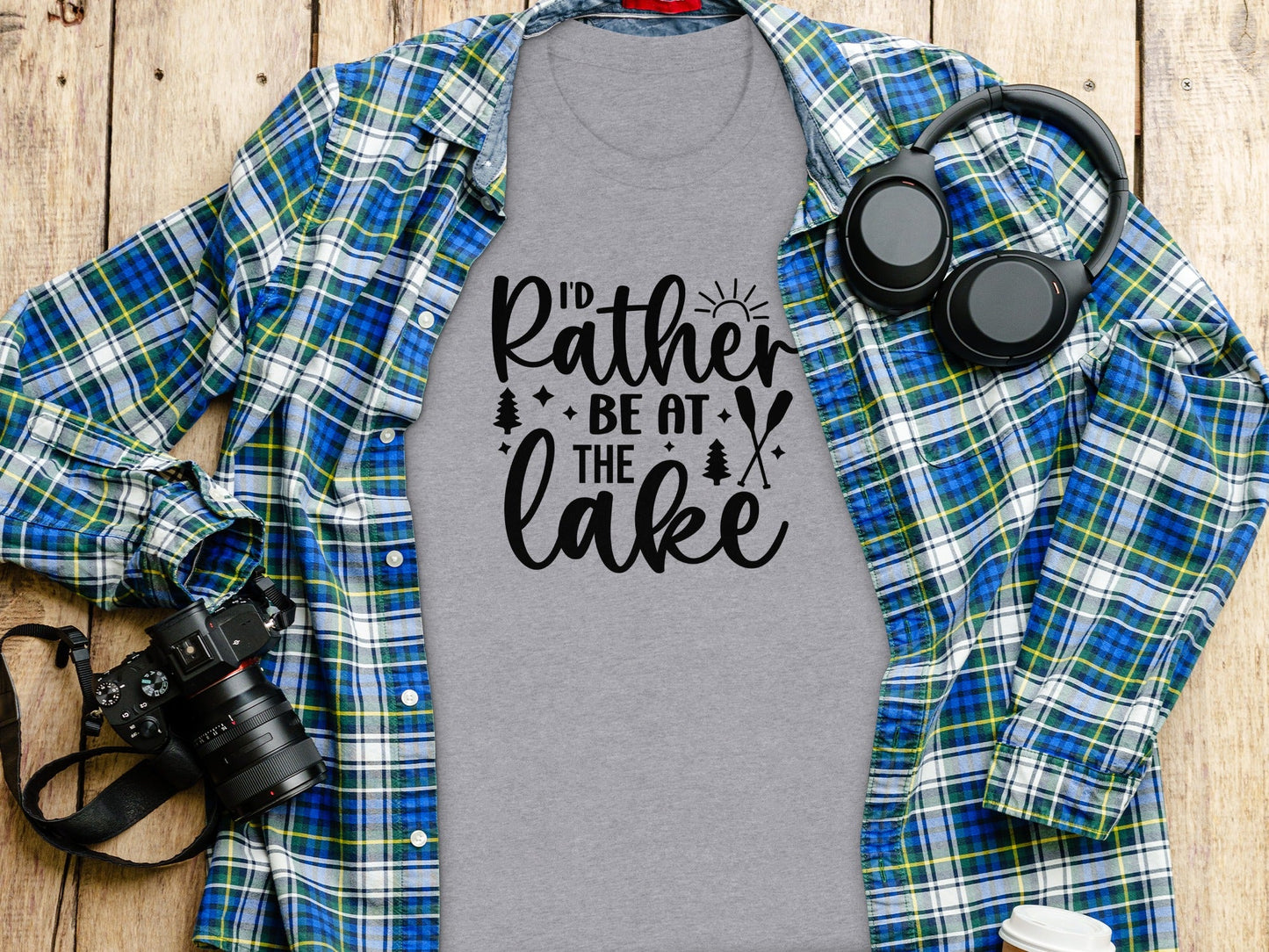 I'd Rather Be At The Lake Summer Holiday Gift T-Shirt