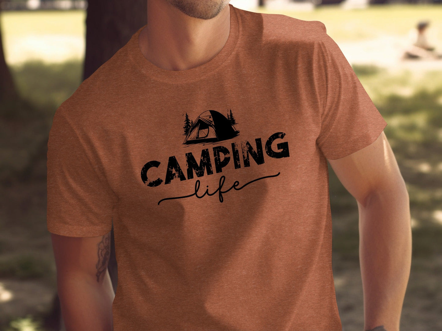 Camping Life Design Outdoors Nature Adventure Tent T-Shirt