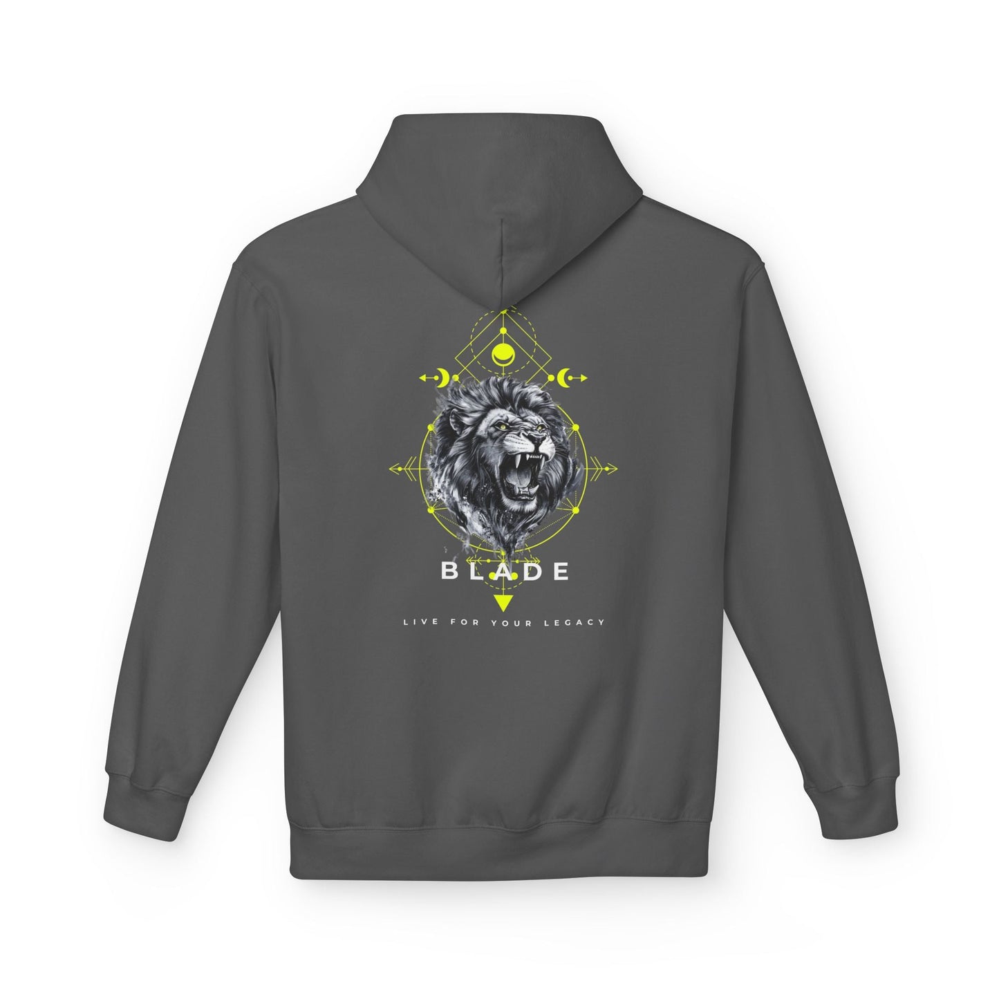 Geometric King White TX Lion Hoodie