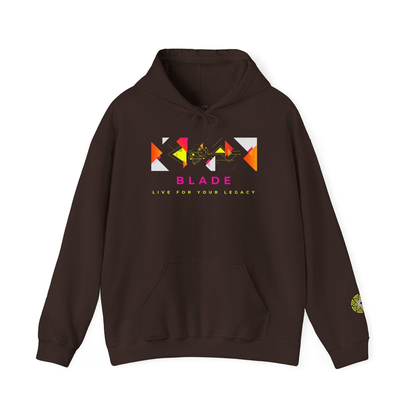 Geometric Odyssey Pink/Green Hoodie