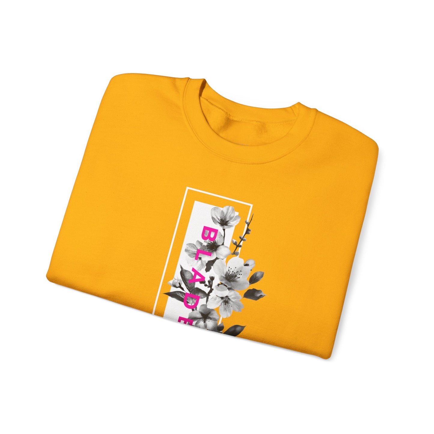 Bloom Bae Deep Pink Floral Unisex Crewneck Sweater
