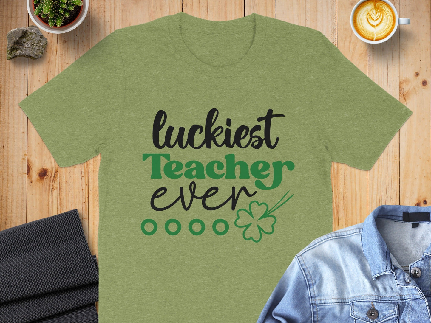 Luckiest Teacher Ever St Patricks Day Teacher T-Shirt