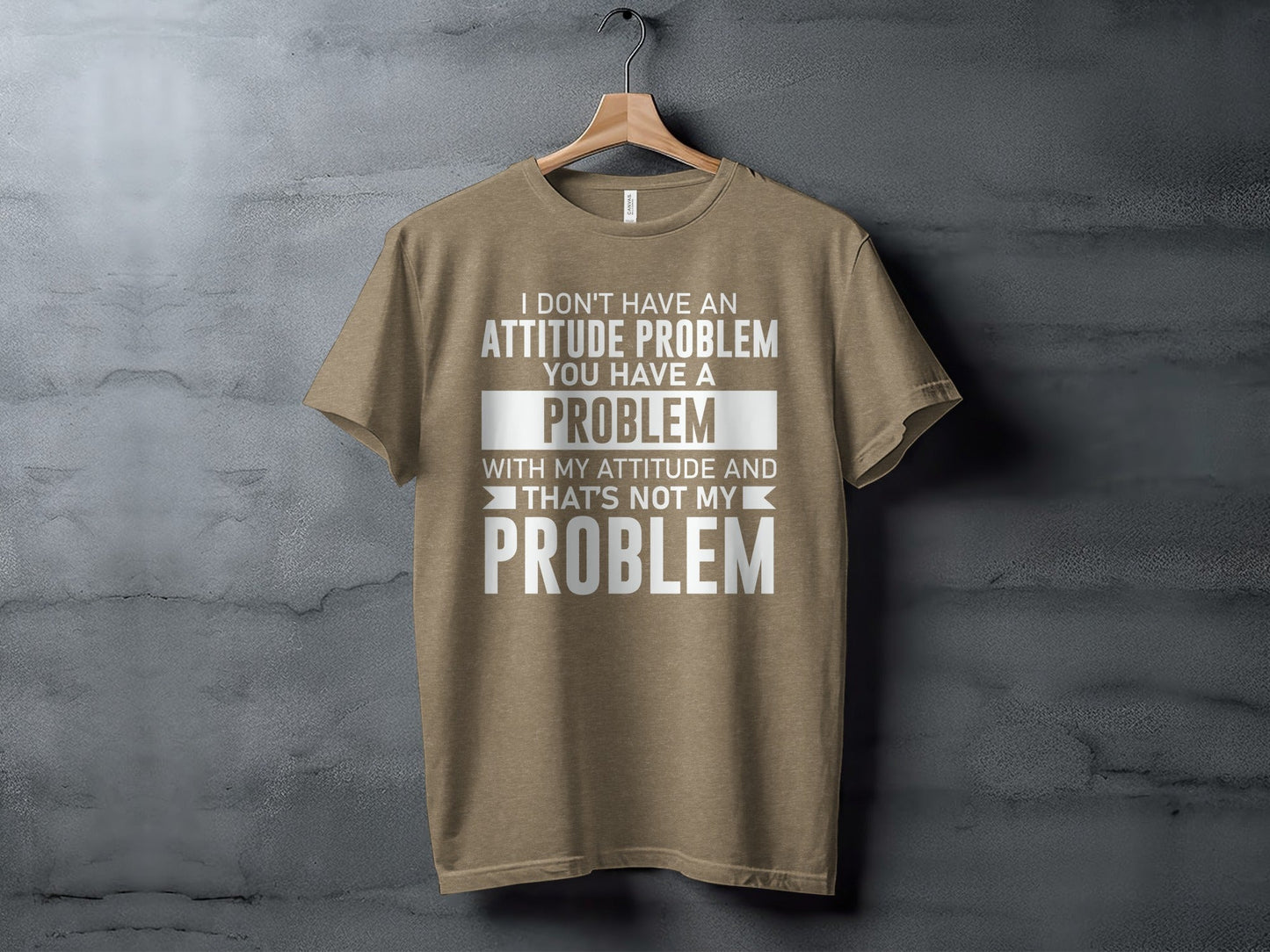 I Don't Have An Attitude Problem Funny Sarcastic T-Shirt