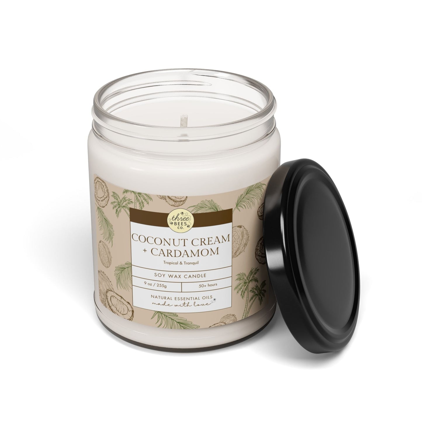 Three Bees Scented Soy Candle - 9oz