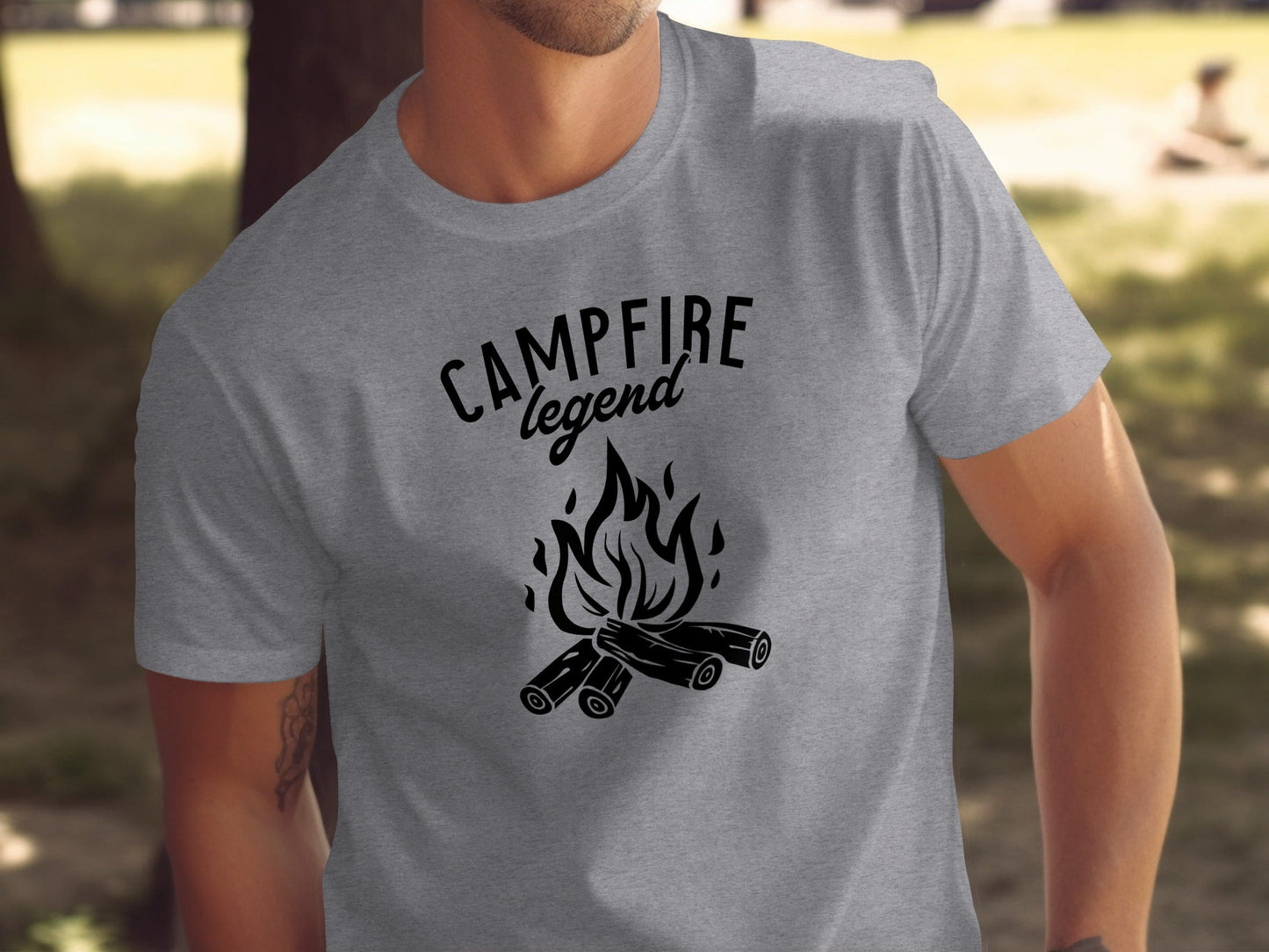 Campfire Legend Nature Graphic Adventure Outdoor T-Shirt