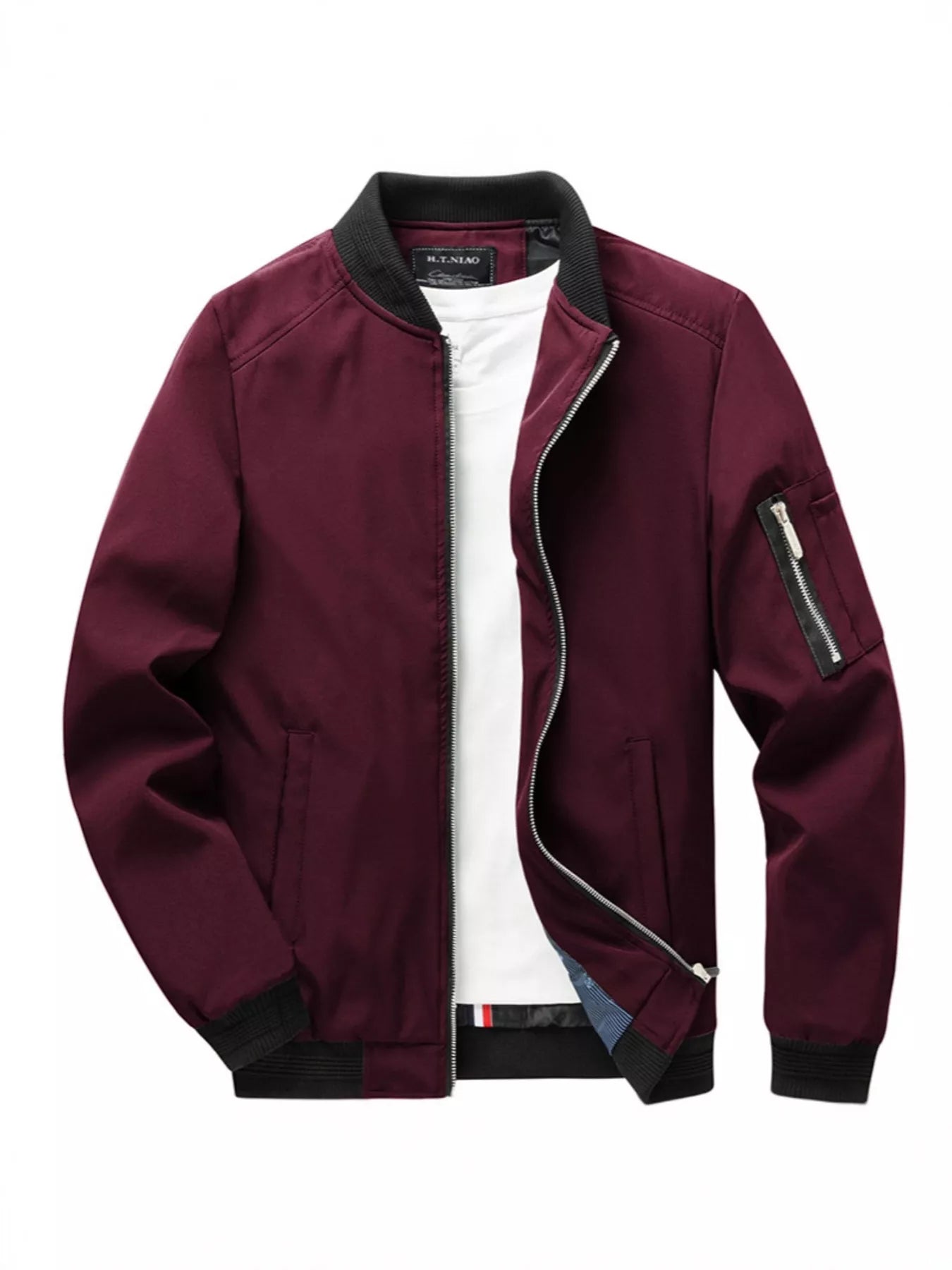 Men's Plus Size Casual Lightweight Bomber Jacket