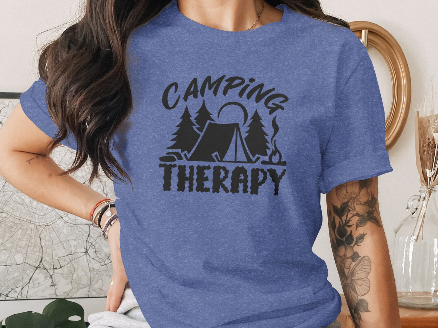Camping Therapy Nature Adventure Outdoor Camping T-Shirt